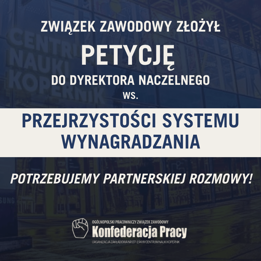 Złożyliśmy petycję ws. przejrzystości systemu wynagrodzeń