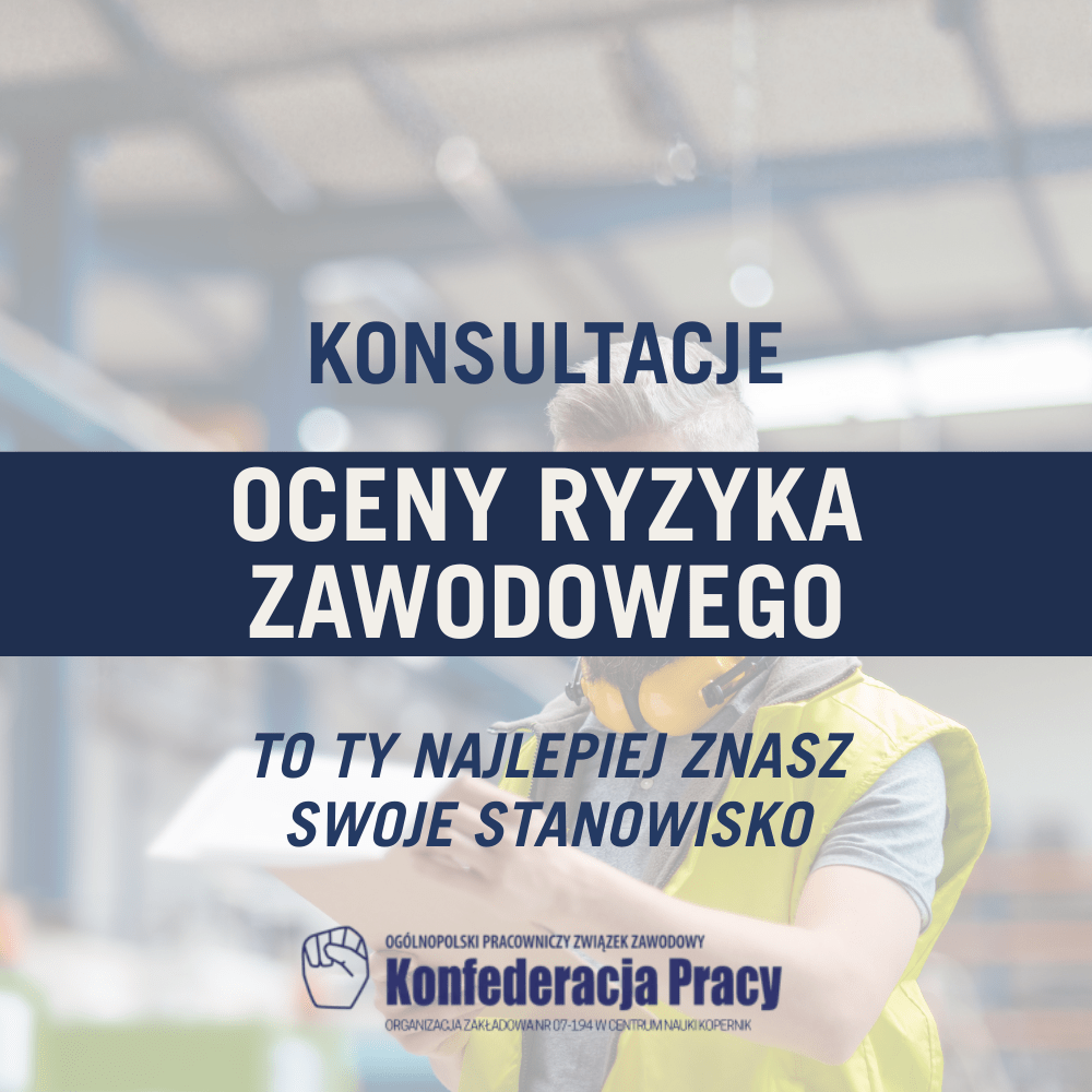 Pomóż ocenić ryzyko zawodowe na Twoim stanowisku