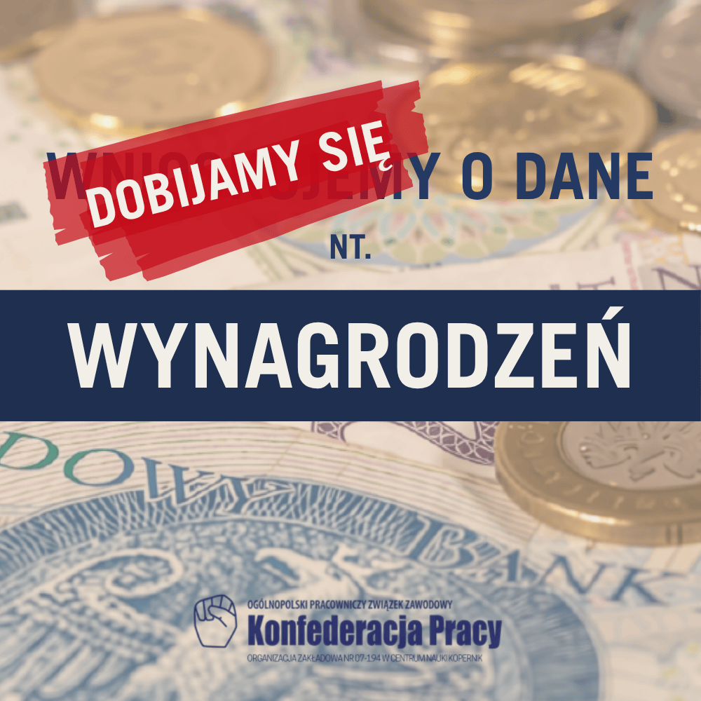 (Nadal) wnioskujemy o dane dot. wynagrodzeń